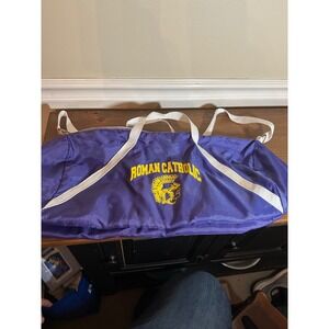 Roman Catholic High School Duffel Bag Purple Yellow Athletic Gym Bag
